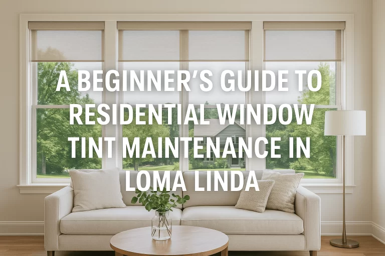 Residential Window Tint Maintenance in Loma Linda
